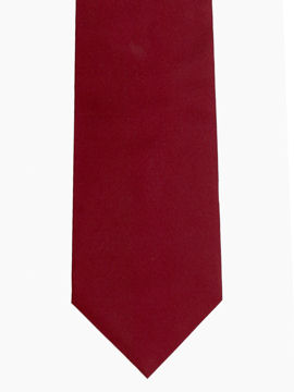 Plain Burgundy Tie